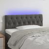 VidaXL LED Headboard Bedroom Furniture Single Bed Accessory Headboard Bed Frame Interior Dark Grey 3121991