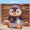 Plush Scarf Penguin Toy Cartoon Child Bedroom Decoration Scene Doll Backpack