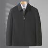 Повседневная куртка для мужчин среднего возраста больших размеров - пальто с большими лацканами для крупных и высоких