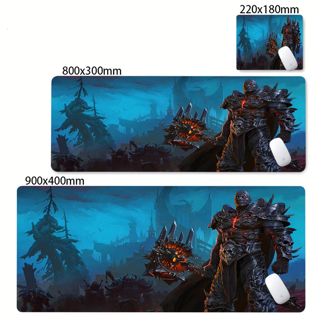 World of Warcraft Mouse Pad PC HD Anime Gaming Accessories Keyboard Mousepad Laptop XXL Game Cabinet Desk Mat Nonslip Carpet
