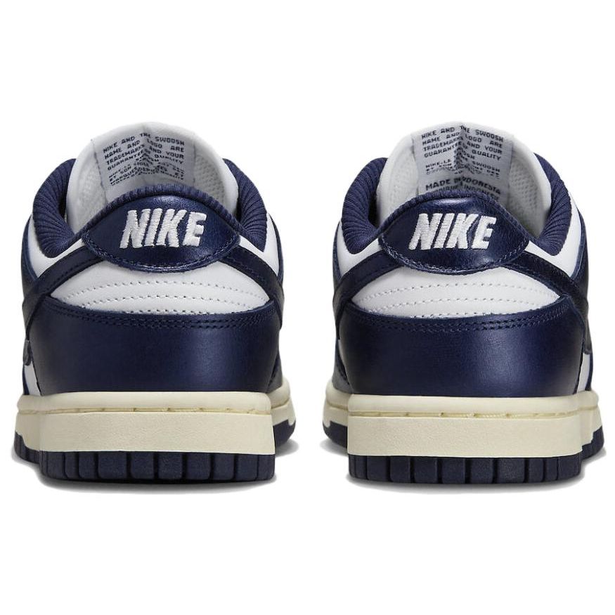 Nike Кроссовки Dunk Low Premium WMNS Vintage Navy White Midnight Navy Coconut Milk Женские FN7197-100