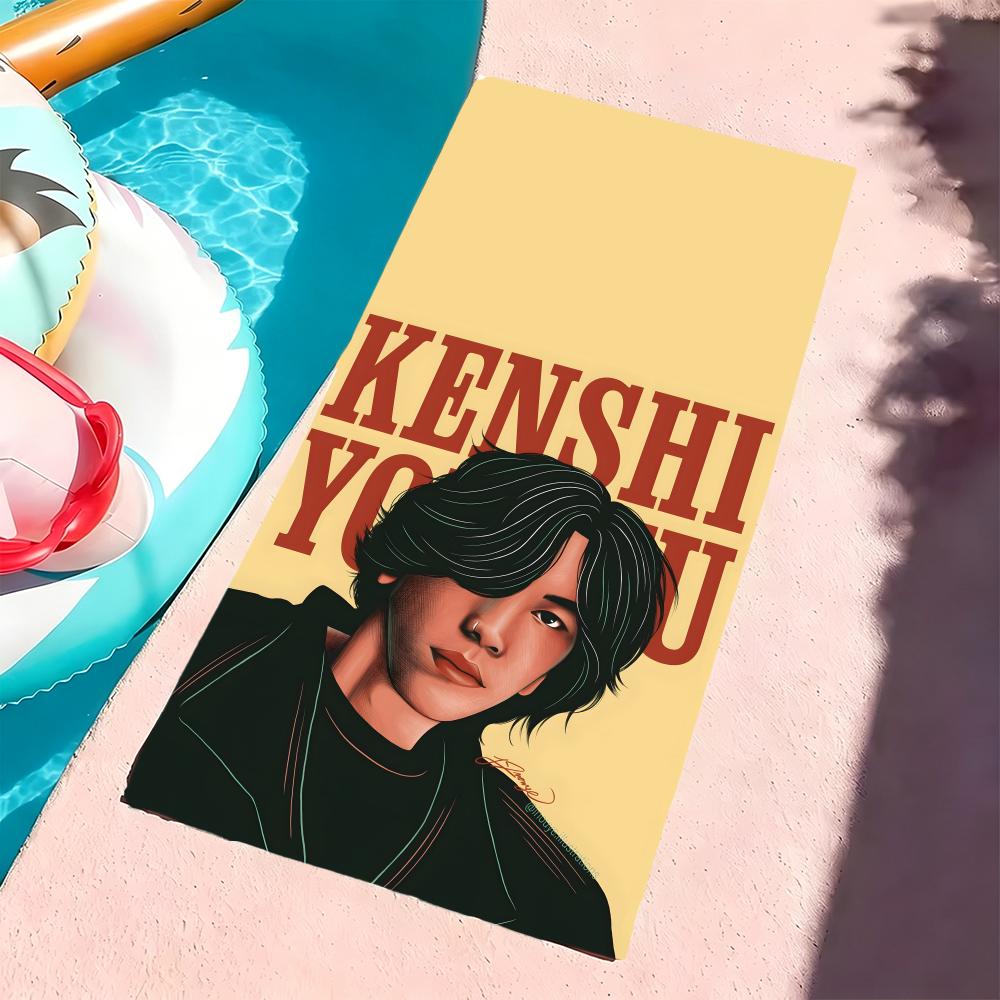 Y-Yonezu Kenshi-S Полотенце Микрофибра Пляжное Полотенце, Быстросохнущее, Не Прилипает Песок, Ультратонкое Волокно, Супер Мягкое.