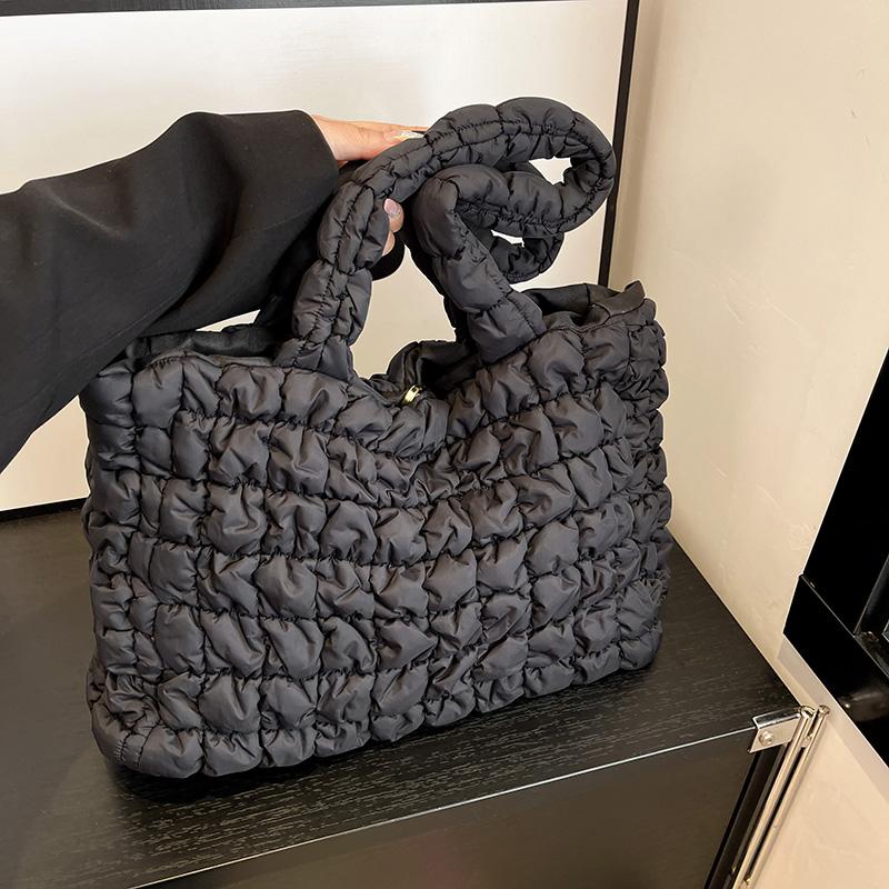 Новые модели женских сумок-тоут на осень и зиму, роскошные плиссированные женские модные сумки через плечо, вместительная дизайнерская сумка