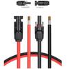 Солнечный удлинительный кабель 10AWG с разъемами "мама" и "папа" Комплект адаптеров для солнечных панелей Инструмент для автодома, фургона, лодки, автономной системы электропитания