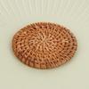 4 шт./компл. круглые подставки из натурального ротанга, коврик для чаши, изоляционные салфетки ручной работы, подкладка для стола, коврики для чашек, кухонные украшения, аксессуары