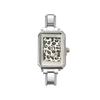 Simple Square Octagon Dial DIY Module Watch Multicolor Leopard Print Dial Stainless Steel Band Casual Ladies Quartz Wristwatch