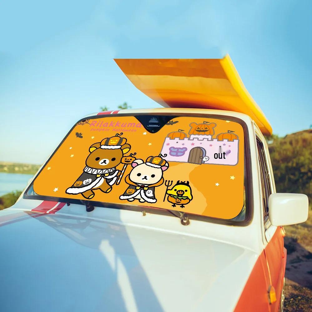 Автомобильная солнцезащитная шторка Rilakkuma - Милая защита лобового стекла от солнца