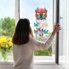 5D DIY Мотылек Музыка Ветра Двусторонний Алмазный Живопись Домашний Декор 5D DIY Алмазная Живопись Точки Подвеска для Украшения Домашней Стены