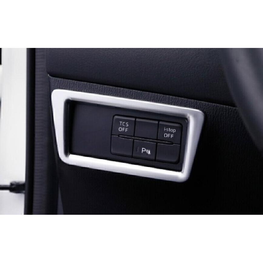 For Mazda CX-5 2017-2024 Matte Silver Driver's Side Dash Control Frame Trim 1PCS