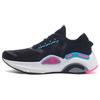 Li Ning Arashi Plus Амортизация Упругая Амортизация Упругая Низкие Кроссовки для Бега Женские Стандартные Черные ARHQ078-5