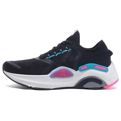 Li Ning Arashi Plus Амортизация Упругая Амортизация Упругая Низкие Кроссовки для Бега Женские Стандартные Черные ARHQ078-5