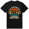 Legend 1982 Vintage Limited Edition Tshirt Cotton Graphic T-Shirt Cotton Euro Size O-Neck Daily Casual Oversized Unisex Tees