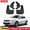 Car Fender Mud Flaps For Citroen Elysee 2014- 2015 2016 2017 Splash Guards MudFlaps Front Rear Mudguards Auto