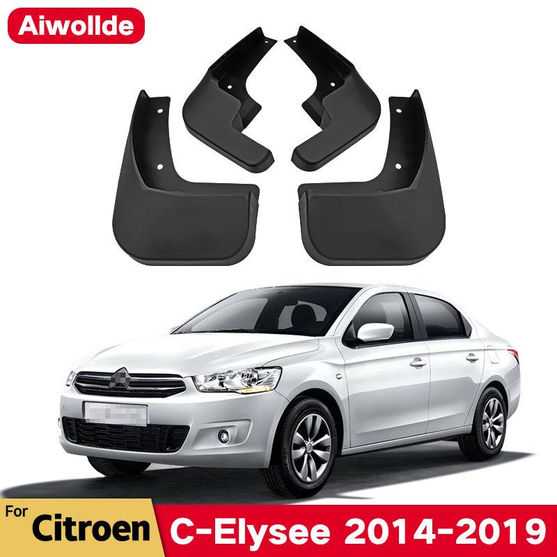 Автомобильные брызговики на крыльях для Citroen Elysee 2014-2015 2016 2017, брызговики, передние и задние брызговики, авто