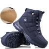 Мужская зимняя обувь, модные теплые зимние ботинки, повседневные спортивные водонепроницаемые нескользящие флисовые ботильоны