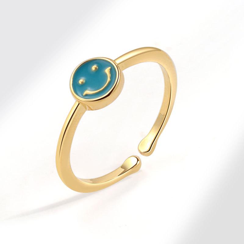 Высококачественное красочное кольцо с открытым сердечком в виде капли масла, простой и щедрый вкус, женская ниша, высокая роскошь, эмаль, модные тенденции, кольцо, ювелирные изделия