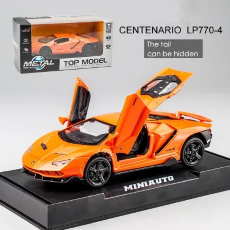 1/32 Lamborghini LP770 автомобиль литой спортивный автомобиль модель литой звук супер гоночный подъемный хвост детская игрушечная машинка для детей мальчик подарок