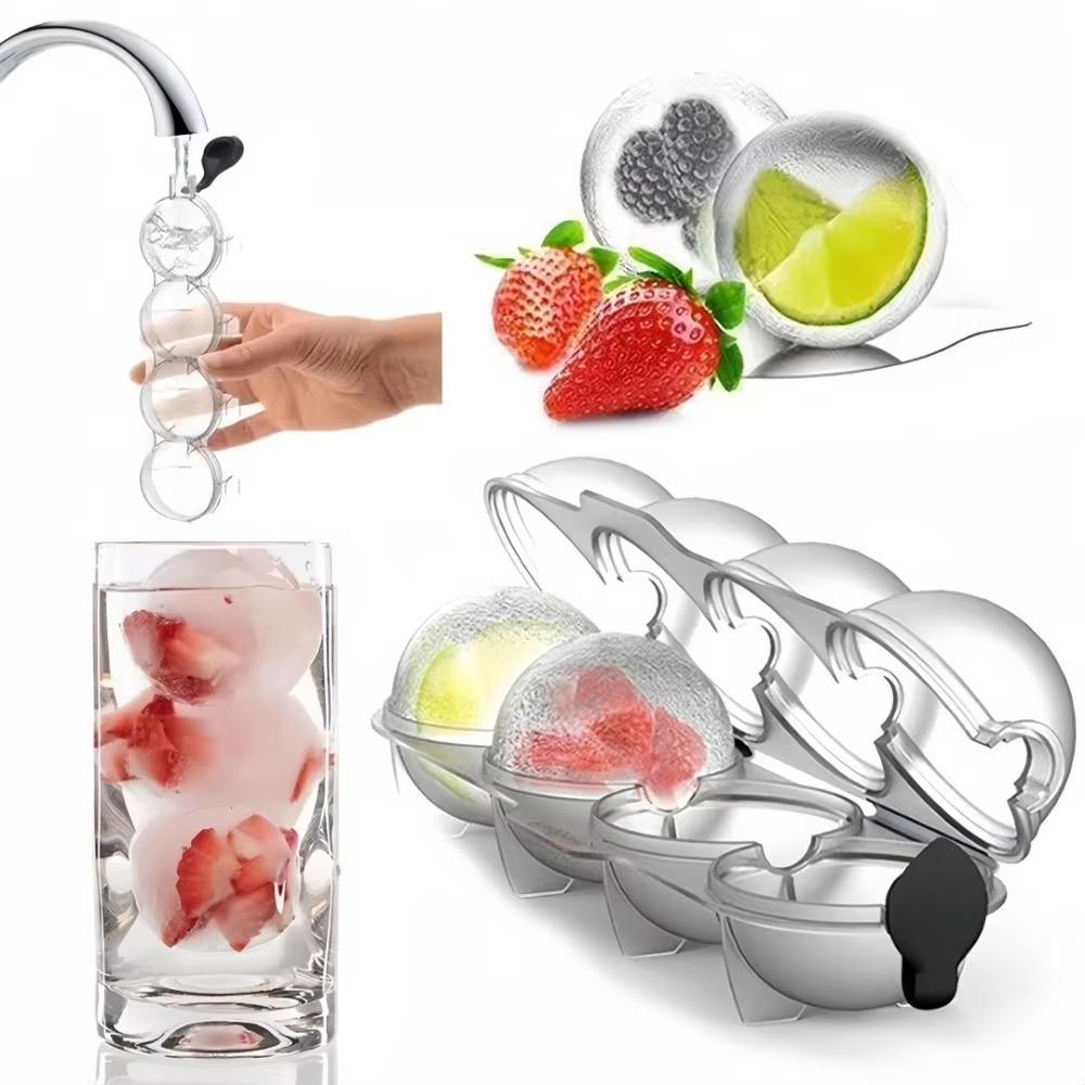 Clear Ice Cube Mold Round Ice Cube Maker Summer Ice Box  for Bar Party