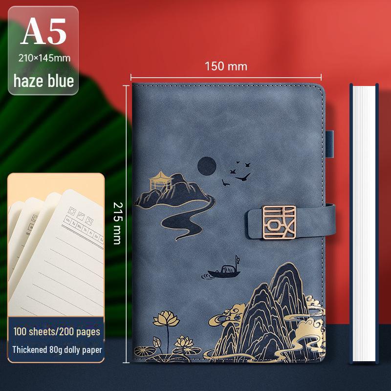 Подарочный набор из блокнотов формата А5 «Культура и творчество» — сувенир в китайском стиле с индивидуальным логотипом