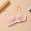 Бюстгальтер с полуоткрытой чашкой, бесшовный, с глубоким U-образным вырезом, без косточек, с эффектом пуш-ап для маленькой груди, дышащий
