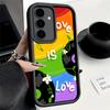 Phone Case for Samsung Galaxy S26 S25 Ultra S24 FE LGBT Rainbow Love Is Love Shell S23 Plus S22 + S21 S20 5G Soft Silicone Funda