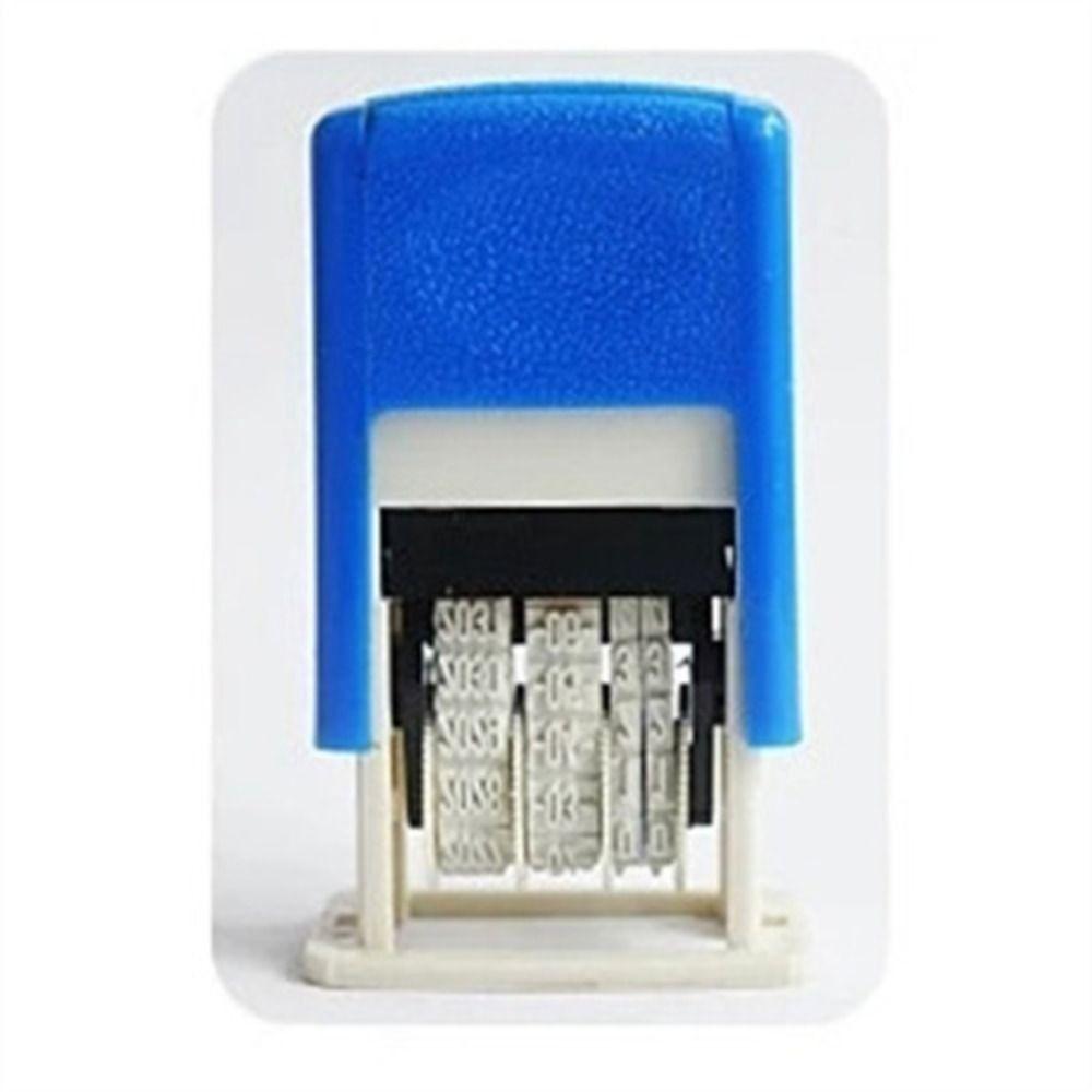 Stamp Self-Inking Stamps 4mm Date Stamps Automatic Ink Return Handle Account Stamp Date Wheel Stamp