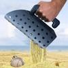 Лопата для песка, инструмент для обнаружения с эргономичной ручкой, универсальное применение, быстрое просеивание песка, лопата для копания металла