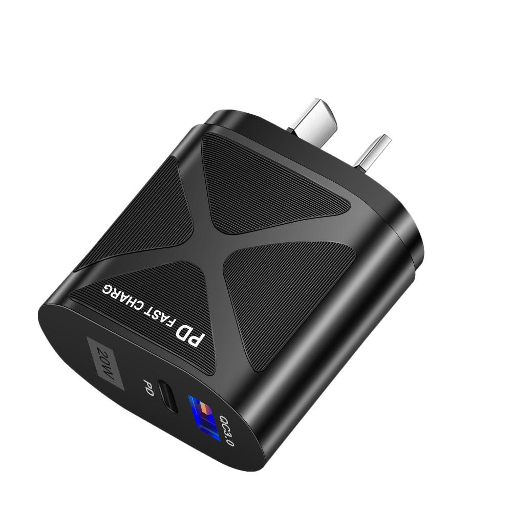 USB-адаптер для путешествий 5В/9В/12В с PD20W и QC3.0 Быстрая зарядка - Стандарт США/ЕС/Великобритании