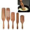 Non-Stick Sourdough Spurtle Teak Wood Steak Shovel Tableware Wooden Ladle Skimmer  Dim Sum