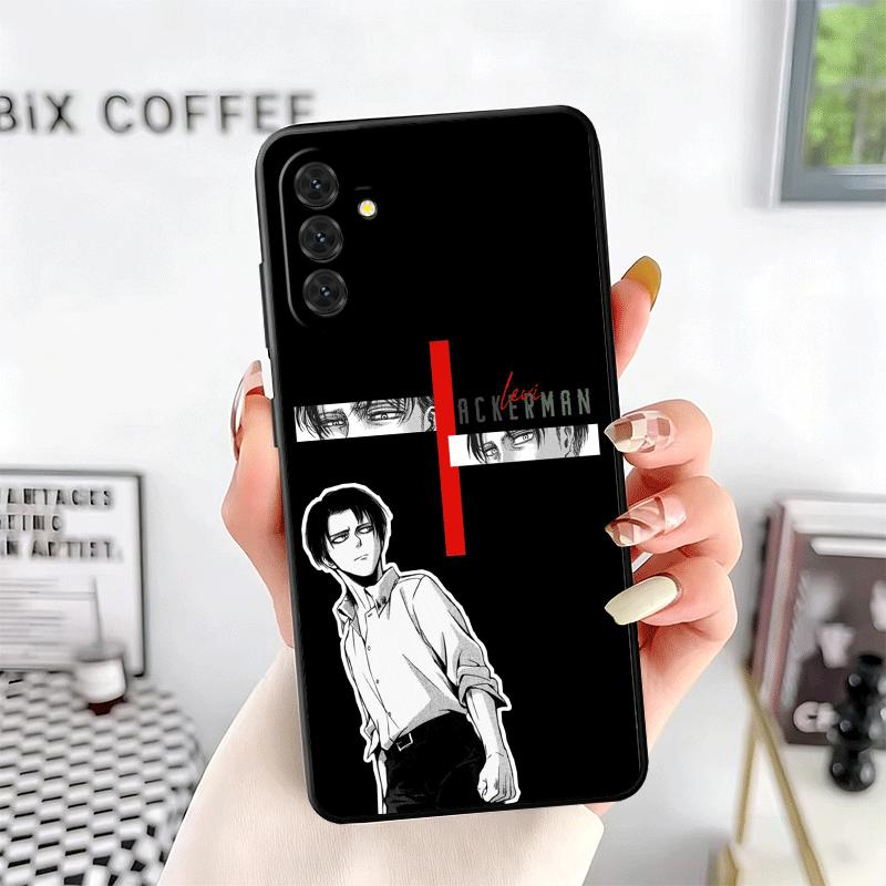 A-Attack On T-Titan Levi Soft Phone Case for Samsung A17 A37 A57 A16 A26 A36 A56 A15 A25 A35 A55 A14 A24 A34 A54 A13 A23 A33 A53