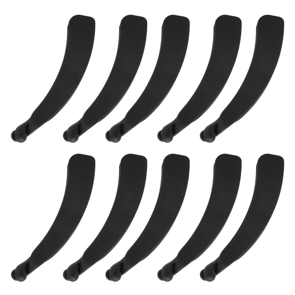 10PCS Black Banana Hair Clip Safe Elegant Sweet Fashionable Flexible Ponytail Holder for Hair Accessories
