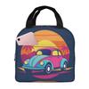 Beach Cartoon Camping Vehicle Insulated Lunch Bag for Kids School Cooler Thermal Food Box Tote Portable Lunch Boxes Container