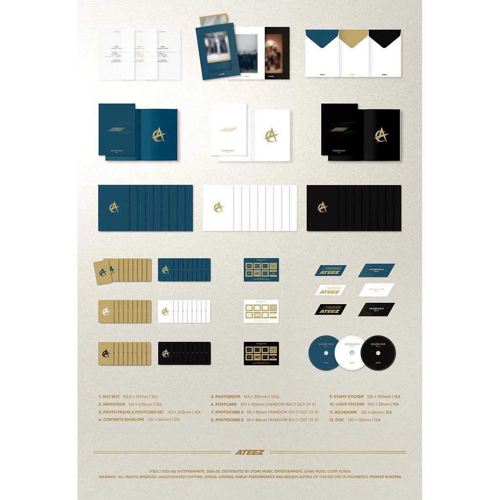 [Pre-order] ATEEZ - 10th Mini Album [GOLDEN HOUR : Part.1]
