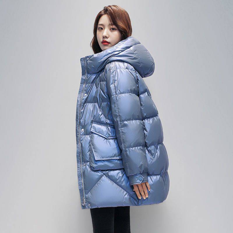 Danmo Parkas Women Winter Down Cotton Jacket Coat Ladies Long Hooded Outwear Parka Thick Cotton Padded Female Overcoat Tops