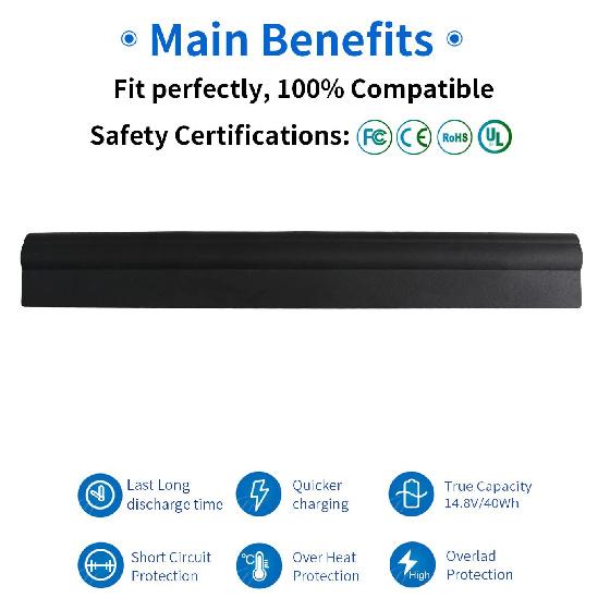 Аккумулятор 40 Втч M5Y1K 14,8 В для Dell Inspiron 14 15 17 Серии 5000 3000 5559 3451 3558 3567 5755 5756 5458 GXVJ3 453-BBBQ HD4J0