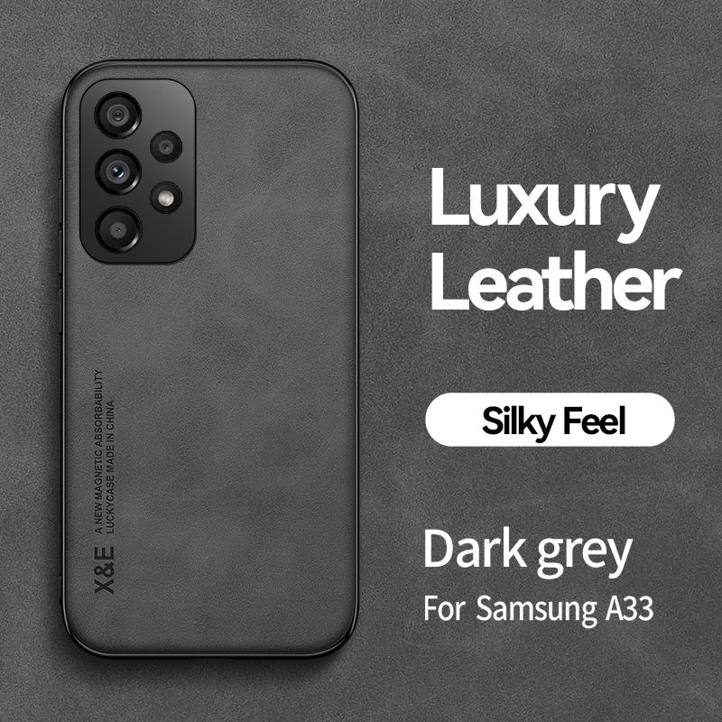 Чехол для Samsung Galaxy A33 A53 A73 5G Чехол для телефона с магнитной подставкой для автомобиля для Samsung A13 A 33 53 73 13 Мягкая кожаная задняя крышка