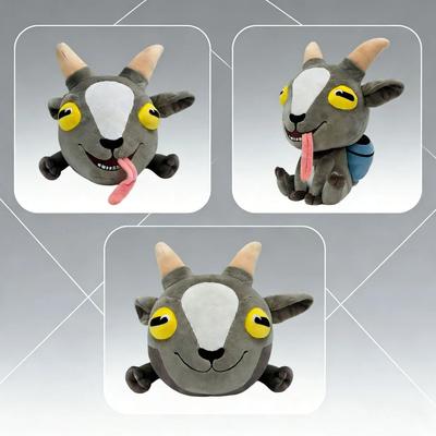 Плюшевая игрушка Goat Simulator Серая коза с высунутым языком Набитая кукла Мягкая игровая периферия Рюкзак Детский Подарок на День Рождения Праздник