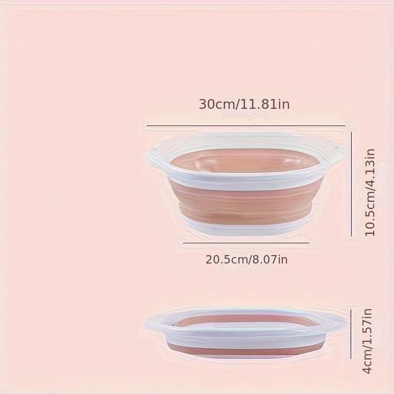 1pc, Portable Collapsible Wash Basin for Home, Dorm, and Outdoor Use - Thickened Plastic Folding Basin for Washing Feet and Hands