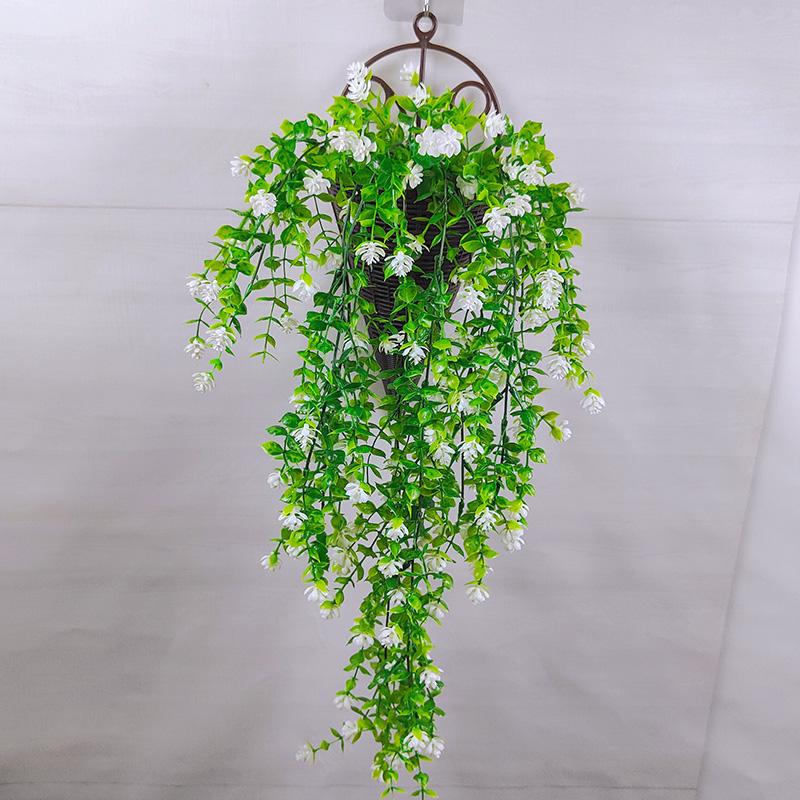 Настенная зелень: Длинная полоса искусственной цветочной лозы и лиственной декорации для внутренних/наружных пространств