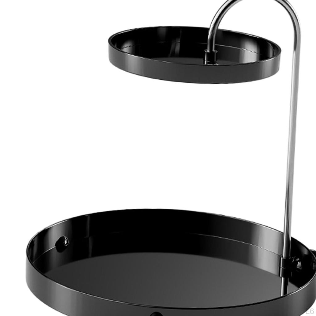 Двухуровневая полка для хранения, вращающийся лоток для парфюмерной помады, кухонный органайзер для душа,