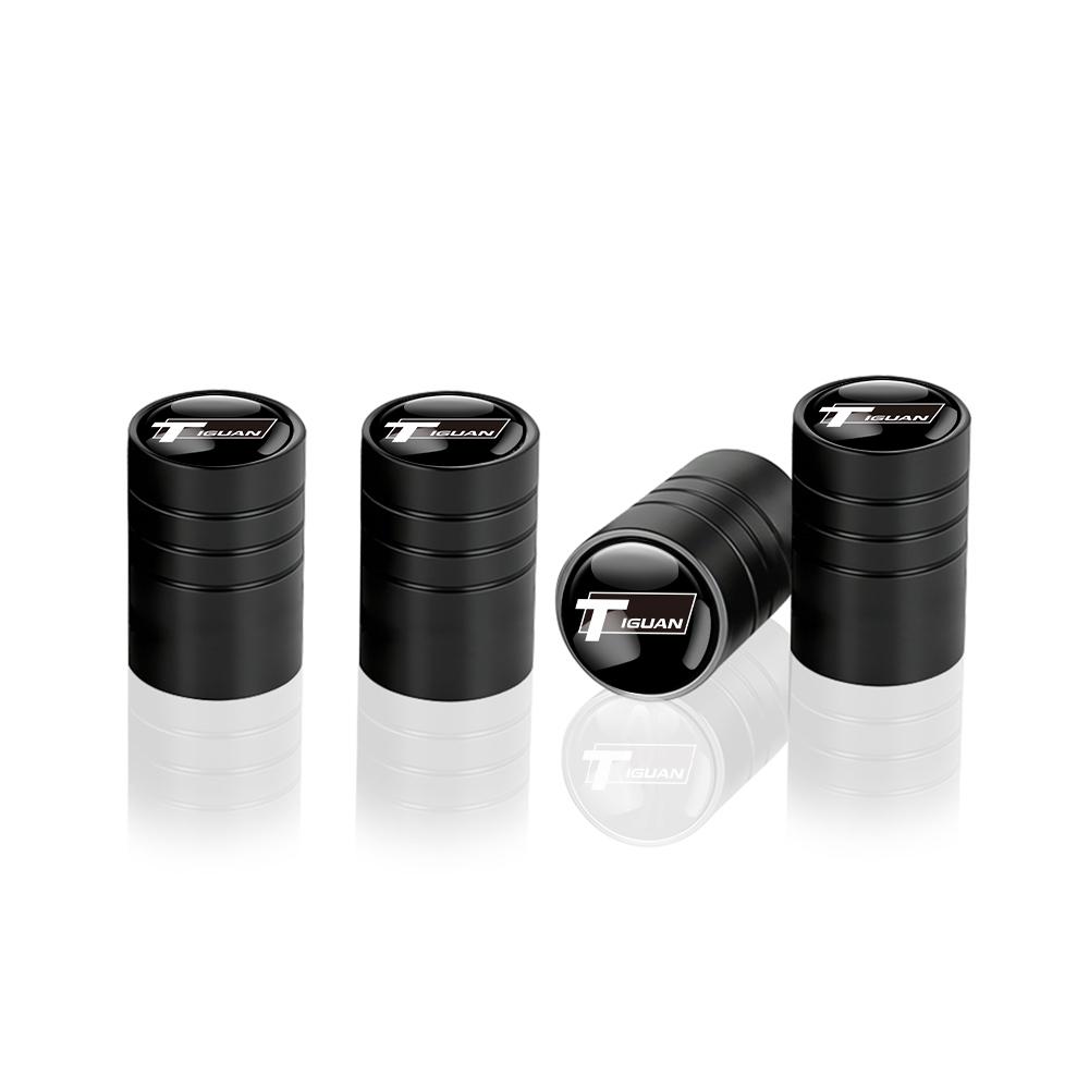 T304Pcs Car Tire Valve Caps Metal Wheel Dust Covers Accessories For Volkswagen VW R Polo Passat Rline Golf Tiguan Jetta GTI Touran