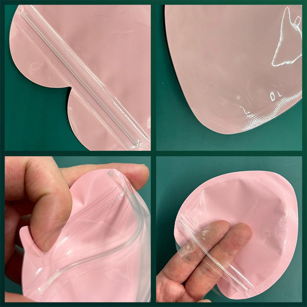 Stylish Heart Shaped Jewelry Self Sealing Bags Elegant Heart Shaped Jewelry Packaging Bags Handy Self Sealing Organizer