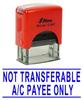 NOT TRANSFERABLE A C PAYEE ONLY Self Inking Rubber Office Stationary Shiny