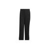 Wide Woven Pants Solid Color Logo Straight Leg Knit Sports Pants Men Pants Black IT3947