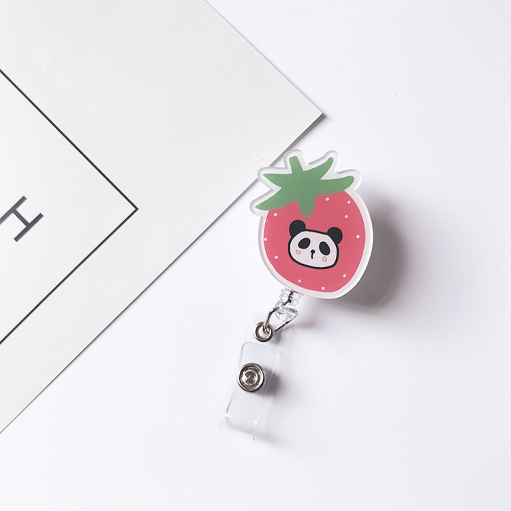 Avocado Reel Clip Nurse Doctor Badge Holder Retractable Badge Reel Name Card Holder ID Card Clips