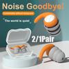 1Pair Silicone Sound Insulation And Noise Reduction Earplugs Noise Filter Sleep Swimming Waterproof Three Layer Mute Earplugs