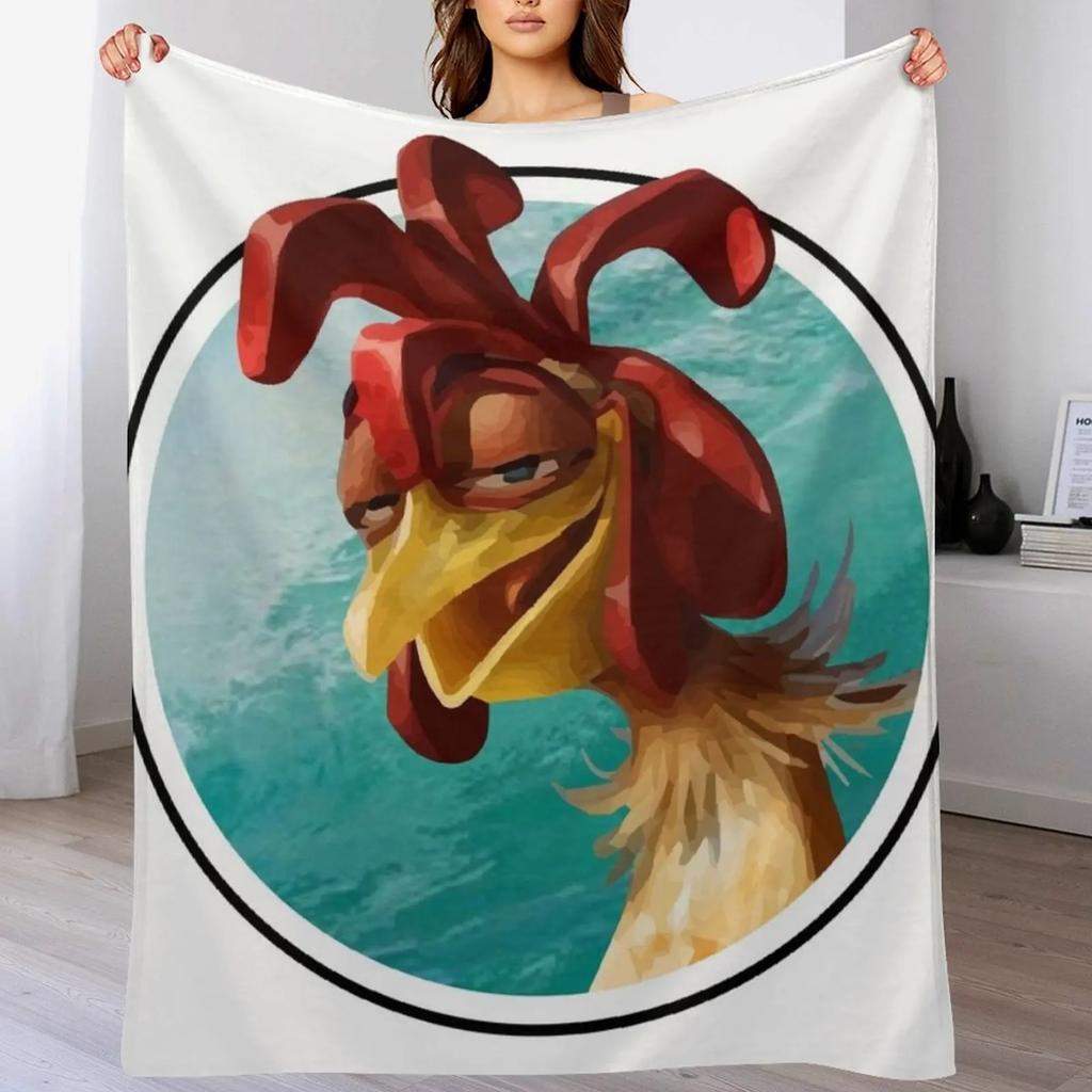 chicken joe surfs up sweet surf Throw Blanket Warm Cozy Throw Blanket for Living Room Couch
