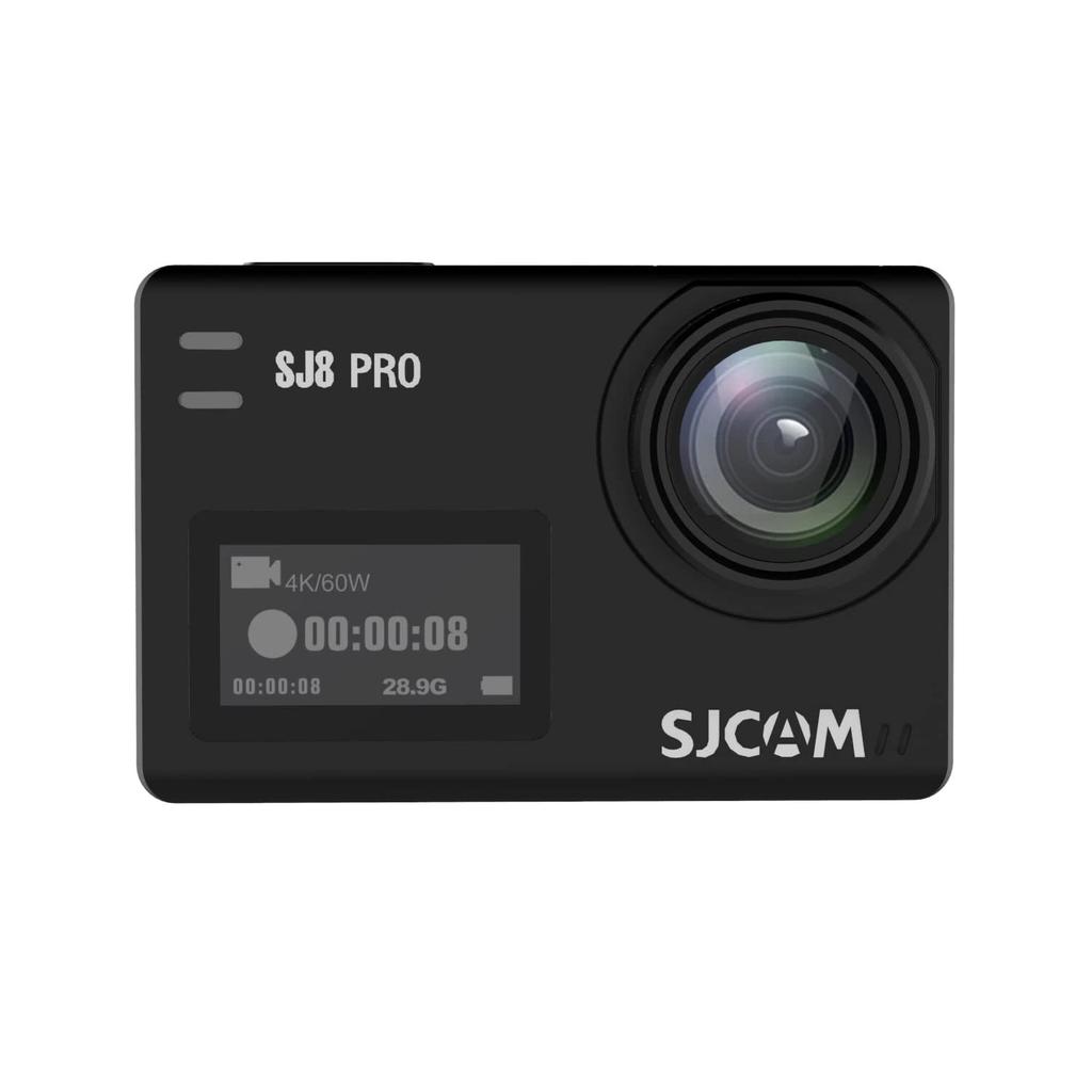 SJCAM SJ8 Pro 4K Action Camera image 30m wide field of view connectivity touchscreen support 6-axis stabilization, waterproof, Wi-Fi &