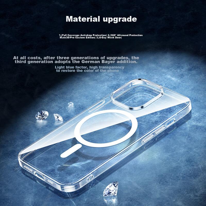UGreen IPhone 13 Pro Case, MagSafe Compatible, Wireless Charging, Shockproof, Anti-Fingerprint, Anti-Scratch, Anti-Drop, Ultra-Thin Transparent