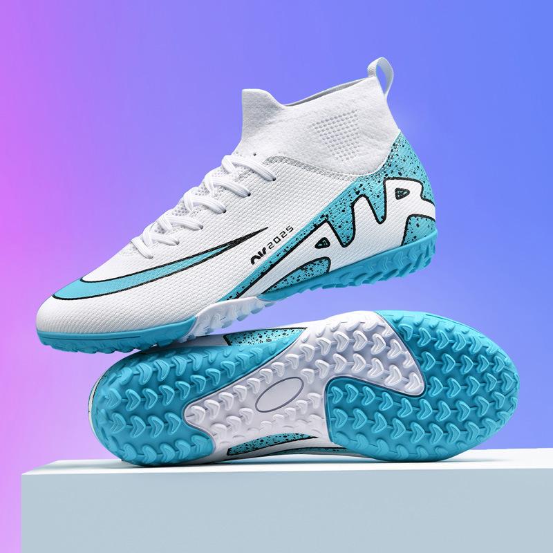 Высокие Футбольные Бутсы Мандаринки Шипы для Травы Мальчики, Дети, Подростки и Студенты Тренировочные Кроссовки